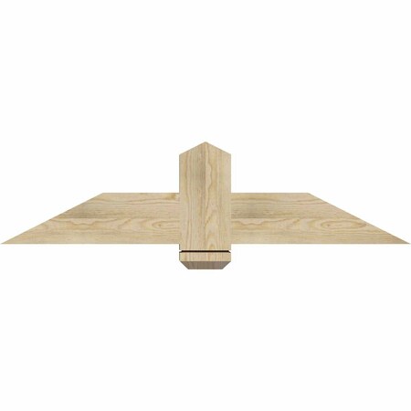 Ekena Millwork Eugene Rough Sawn Timber Gable Bracket, Douglas Fir, 48"W x 12"H x 4"D x 6"F, 6/12 Pitch GBW048X12X0406EUG00RDF